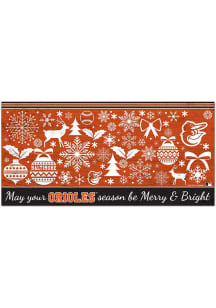Baltimore Orioles Merry and Bright Sign