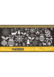 San Diego Padres Merry and Bright Sign