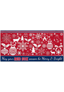 Boston Red Sox Merry and Bright Sign