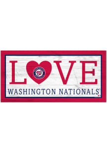 Washington Nationals Love 6x12 Sign