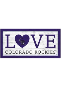 Colorado Rockies Love 6x12 Sign