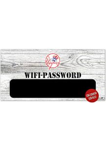 New York Yankees Wifi Password 6x12 Sign - Blue