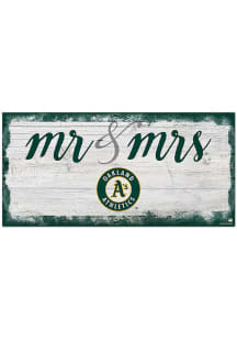 Oakland Athletics Script Mr and Mrs Sign