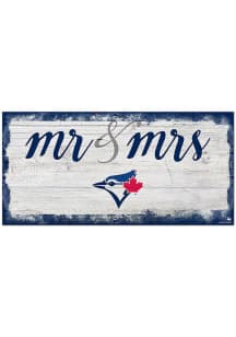 Toronto Blue Jays Script Mr and Mrs Sign