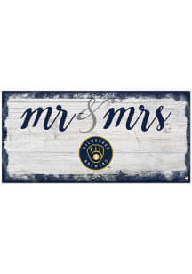 Milwaukee Brewers Script Mr and Mrs Sign