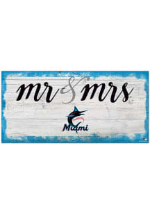 Miami Marlins Script Mr and Mrs Sign