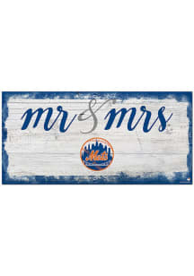 New York Mets Script Mr and Mrs Sign