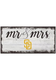 San Diego Padres Script Mr and Mrs Sign