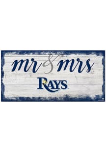 Tampa Bay Rays Script Mr and Mrs Sign