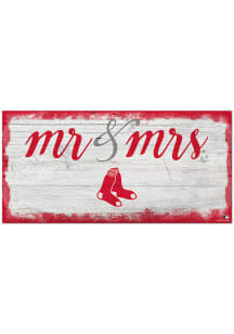 Boston Red Sox Script Mr and Mrs Sign