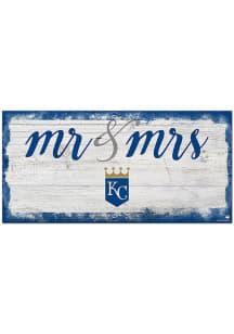 Kansas City Royals Script Mr and Mrs Sign