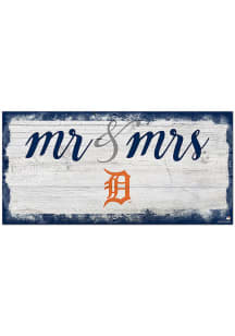 Detroit Tigers Script Mr and Mrs Sign