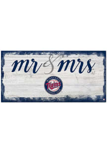 Minnesota Twins Script Mr and Mrs Sign