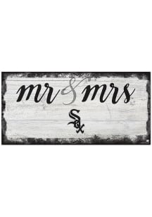 Chicago White Sox Script Mr and Mrs Sign