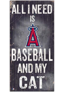 Los Angeles Angels Baseball and My Cat Sign