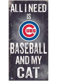 Chicago Cubs Baseball and My Cat Sign