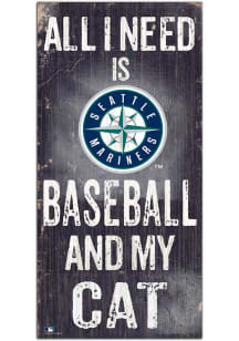 Seattle Mariners Baseball and My Cat Sign