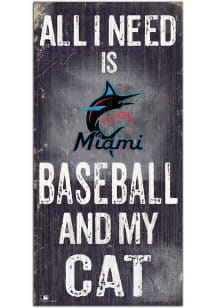 Miami Marlins Baseball and My Cat Sign