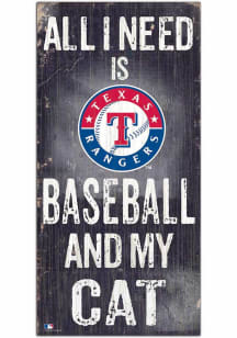 Texas Rangers Baseball and My Cat Sign