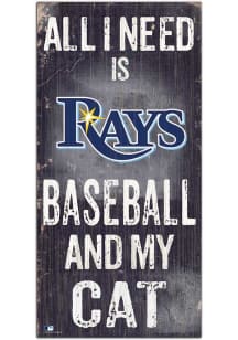 Tampa Bay Rays Baseball and My Cat Sign
