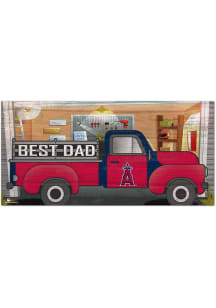 Los Angeles Angels Best Dad Truck Sign