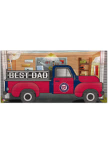 Washington Nationals Best Dad Truck Sign