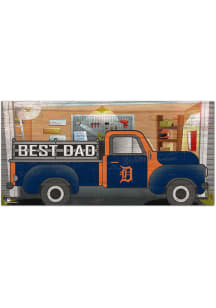 Detroit Tigers Best Dad Truck Sign