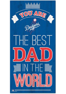 Los Angeles Dodgers Best Dad in the World Sign