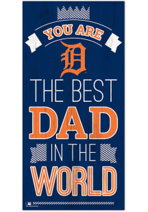 Detroit Tigers Best Dad in the World Sign