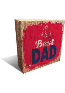 Boston Red Sox Best Dad Block Sign