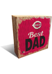 Cincinnati Reds Best Dad Block Sign