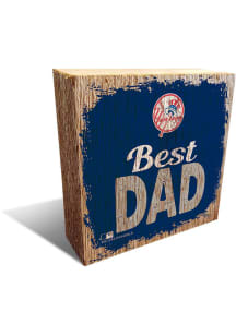 New York Yankees Best Dad Block Sign
