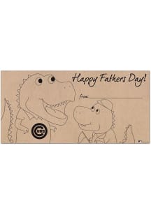Chicago Cubs Fathers Day Coloring Sign