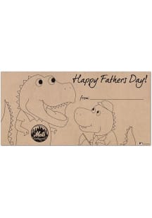 New York Mets Fathers Day Coloring Sign
