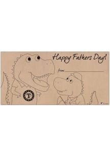 Texas Rangers Fathers Day Coloring Sign