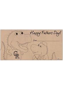 Colorado Rockies Fathers Day Coloring Sign