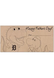 Detroit Tigers Fathers Day Coloring Sign