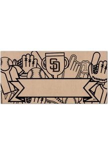 San Diego Padres Banner Coloring Sign