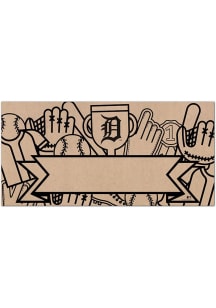 Detroit Tigers Banner Coloring Sign