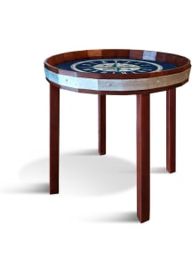 Seattle Mariners 24 Inch Barrel Top Side Navy Blue End Table