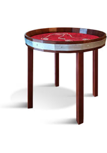 Boston Red Sox 24 Inch Barrel Top Side Red End Table