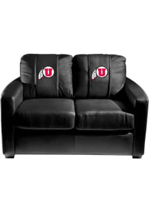 Utah Utes Faux Leather Love Seat