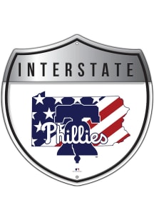 Philadelphia Phillies Patriotic Interstate Metal Sign