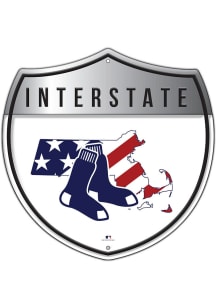 Boston Red Sox Patriotic Interstate Metal Sign