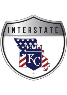 Kansas City Royals Patriotic Interstate Metal Sign