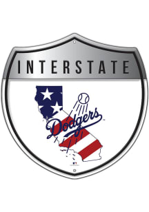 Los Angeles Dodgers 12 Inch Patriotic Interstate Metal Sign