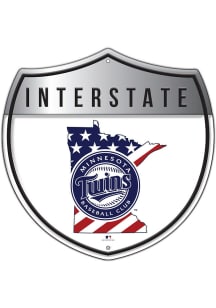 Minnesota Twins 12 Inch Patriotic Interstate Metal Sign