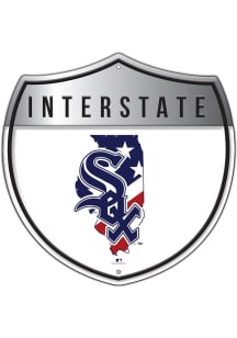 Chicago White Sox 12 Inch Patriotic Interstate Metal Sign