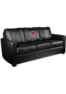 Wisconsin Badgers Faux Leather Sofa