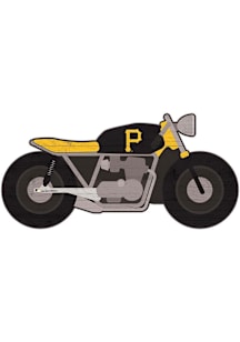Pittsburgh Pirates Motorcycle Cutout Sign - Black